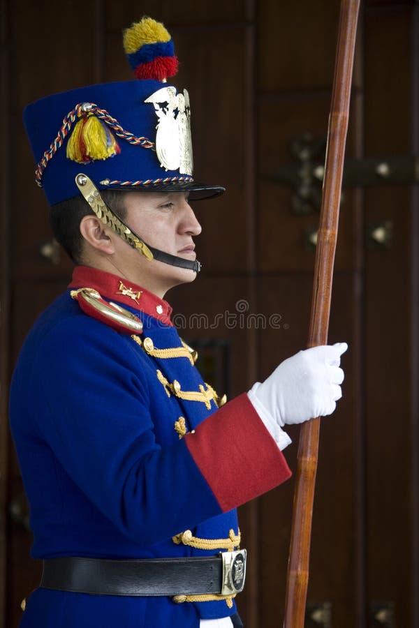 Quito nell'Ecuador - palazzo presidenziale fotografia stock Quito nell'Ecuador - palazzo presidenziale fotografia stock