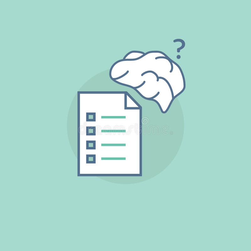 Quiz concept. Quiz icon in flat style. Quiz sign. stock illustration Quiz concept. Quiz icon in flat style. Quiz sign. stock illustration
