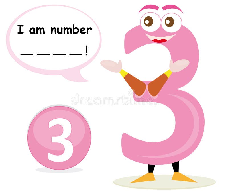 3 Three Price Symbol Comic Numbers Stock Vector (Royalty Free