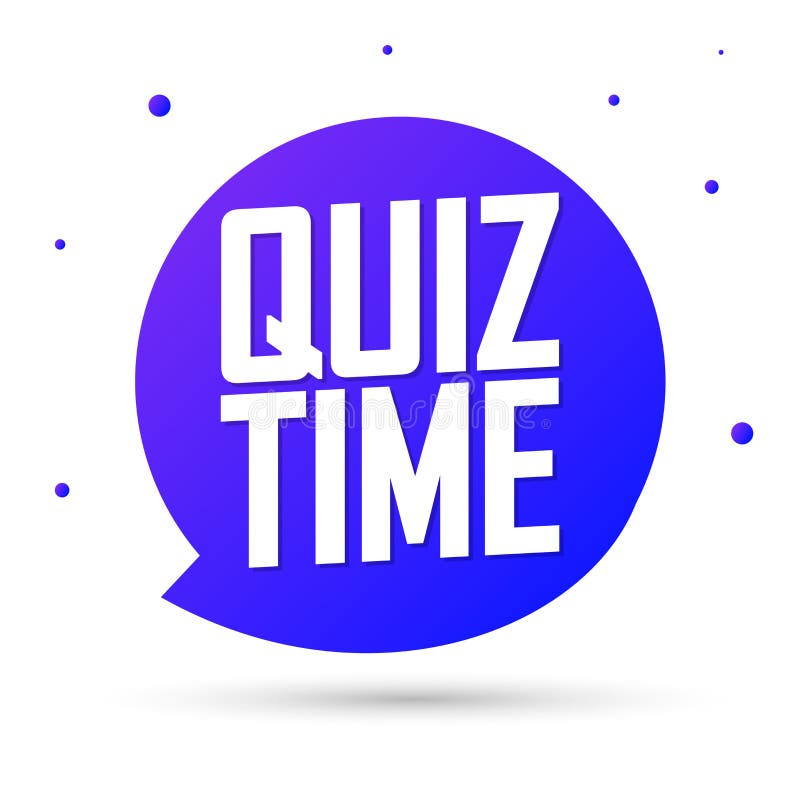 Quiz Time, Banner Design Template Stock Illustration Illustration of