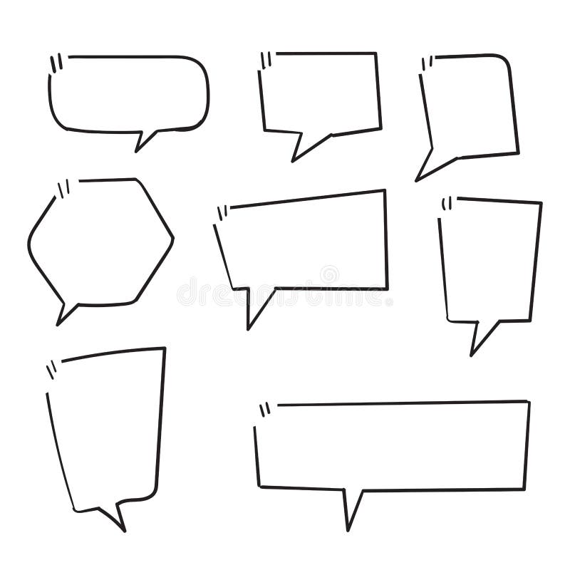 Quote Box Frame. Quote Box Icon. Texting Quote Boxes Stock Vector