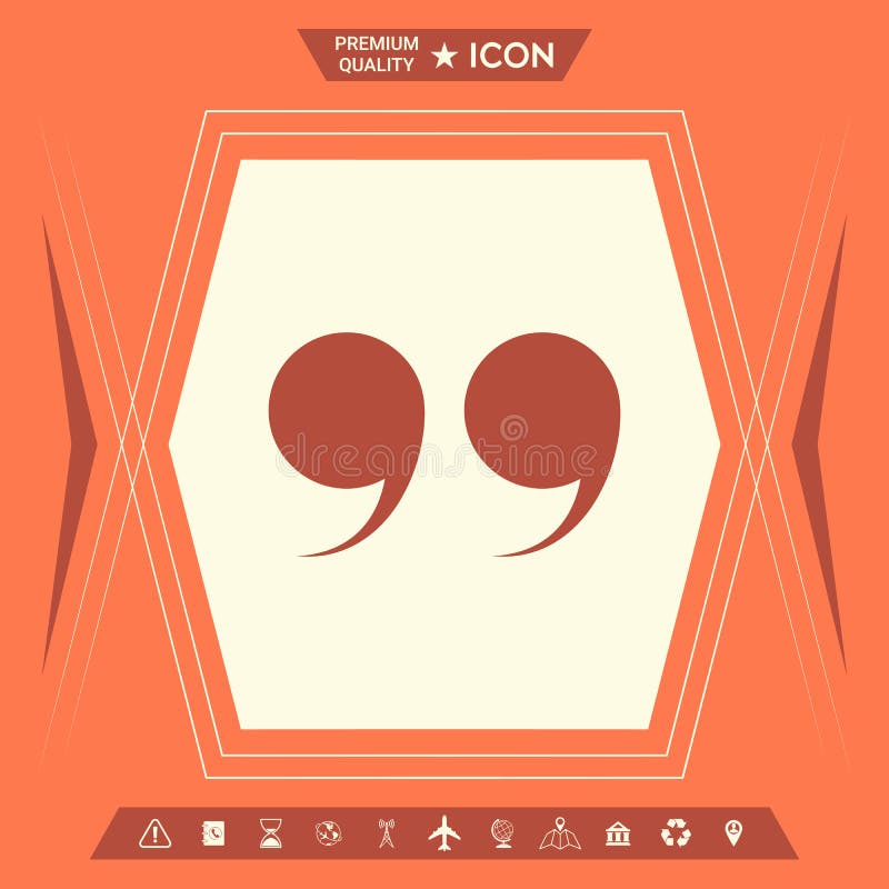 Download Quote symbol icon stock vector. Illustration of sign - 108869885