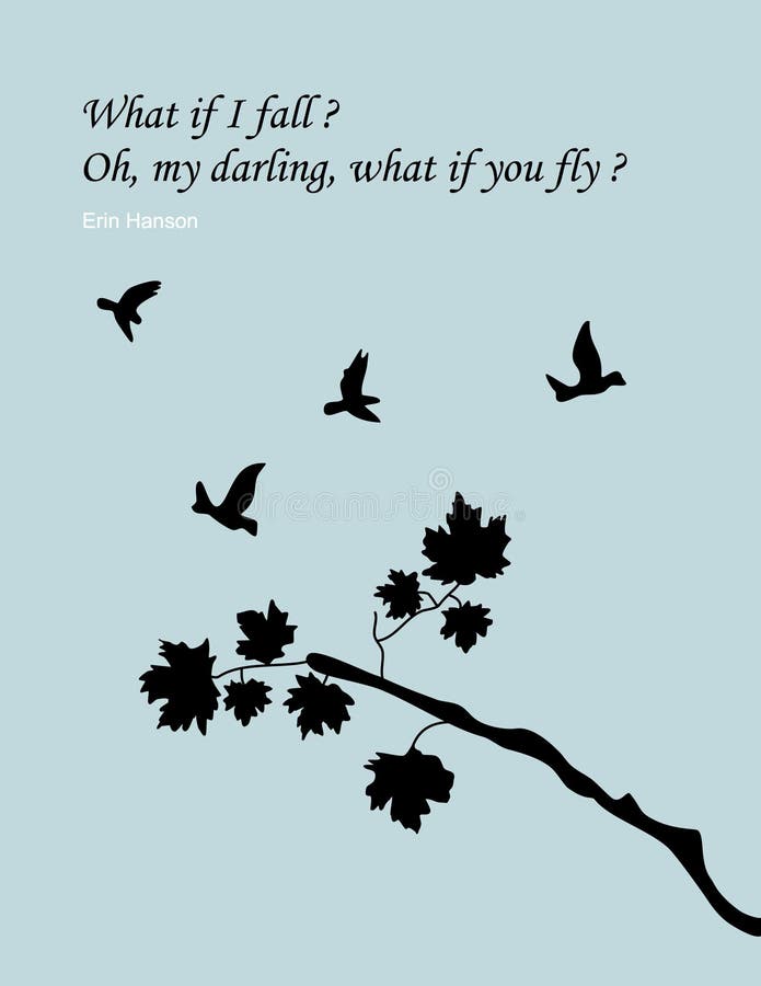 What If I Fall Oh My Darling What If You Fly Stock Illustration Illustration Of Beak Frustration