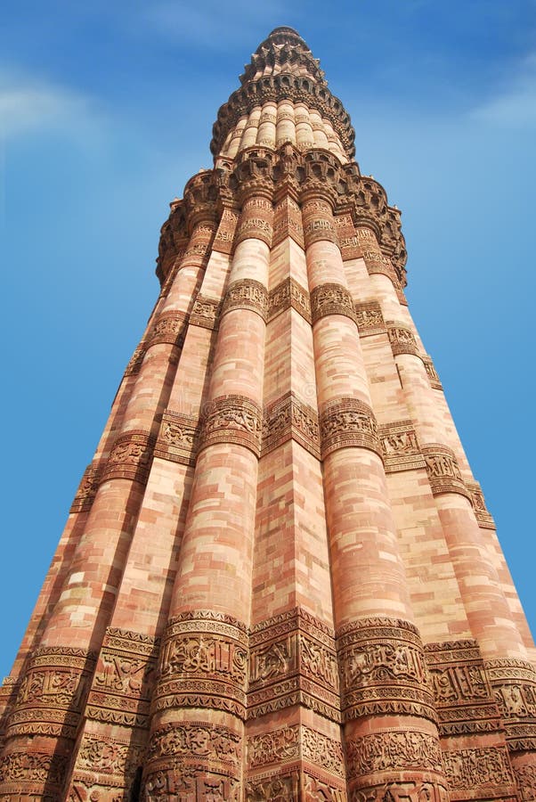 The Qutub Minar is a tower located in Delhi, India. It is the world's tallest brick minaret with a height of 72.5 meters (237.8 ft). Construction commenced by Qutb-ud-din Aibak who won Delhi from the Prithviraj under Muhammad of Ghori as his commander in chief, and finished by Iltutmish. The Qutub Minar is a tower located in Delhi, India. It is the world's tallest brick minaret with a height of 72.5 meters (237.8 ft). Construction commenced by Qutb-ud-din Aibak who won Delhi from the Prithviraj under Muhammad of Ghori as his commander in chief, and finished by Iltutmish.