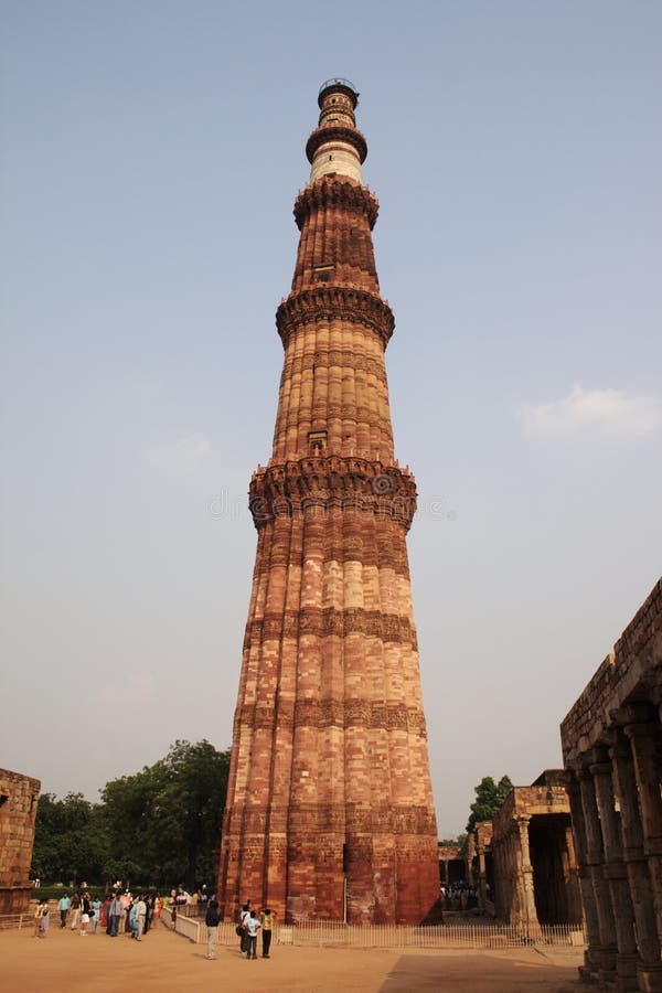 The Qutab Minar is 72.5 meters high. Its construction was started Qutb-ud-din Aibak in the year 1193, continued by Iltutmish and finally completed by Firuz Shah Tughluq in 1368. The Qutab Minar is 72.5 meters high. Its construction was started Qutb-ud-din Aibak in the year 1193, continued by Iltutmish and finally completed by Firuz Shah Tughluq in 1368.