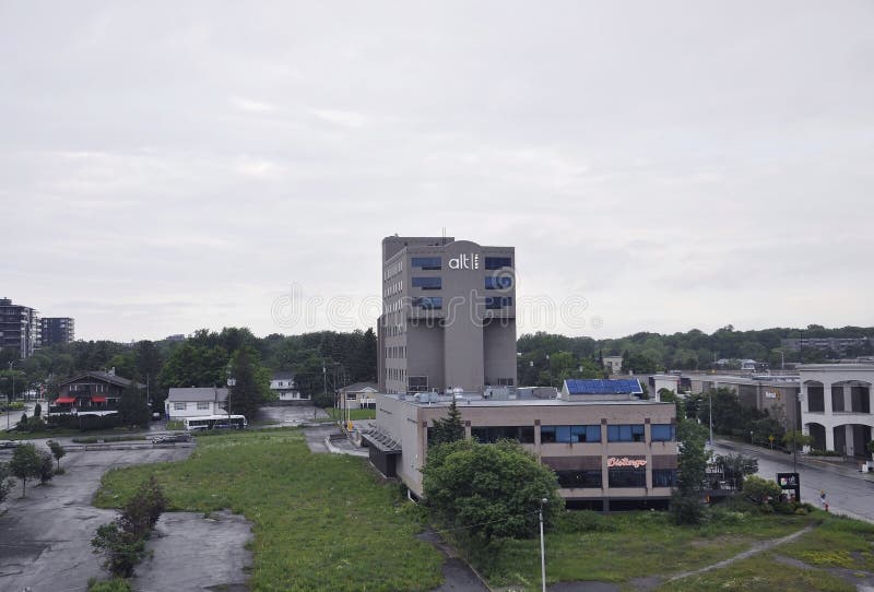 Québec, il 28 giugno: Costruzione dell'hotel da Québec nel Canada immagini stock libere da diritti Québec, il 28 giugno: Costruzione dell'hotel da Québec nel Canada immagini stock libere da diritti