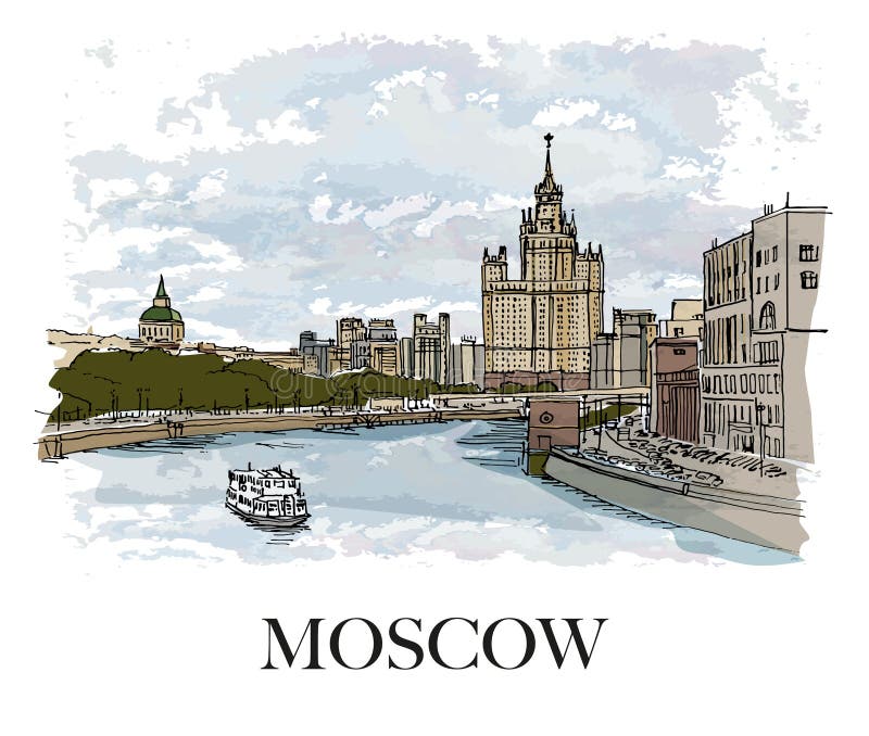 Muestra De La Lata Deco Ciudad Moscú Rusia 8x12 "