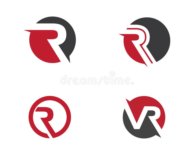 R Letter Logo Template Vector Icon Illustration Stock Vector ...