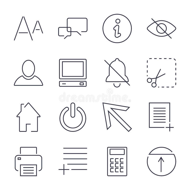 R??ne og?lnoludzkie ikony dla apps, miejsc, program?w i inny, Editable uderzenie royalty ilustracja R??ne og?lnoludzkie ikony dla apps, miejsc, program?w i inny, Editable uderzenie royalty ilustracja