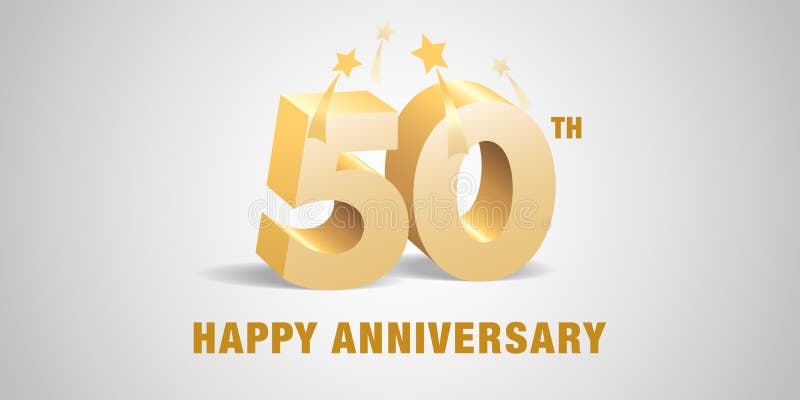 50 ?r ?rsdagvektorlogo, symbol Mallbaner, symbol med guld- nummer 3d vektor illustrationer 50 ?r ?rsdagvektorlogo, symbol Mallbaner, symbol med guld- nummer 3d vektor illustrationer
