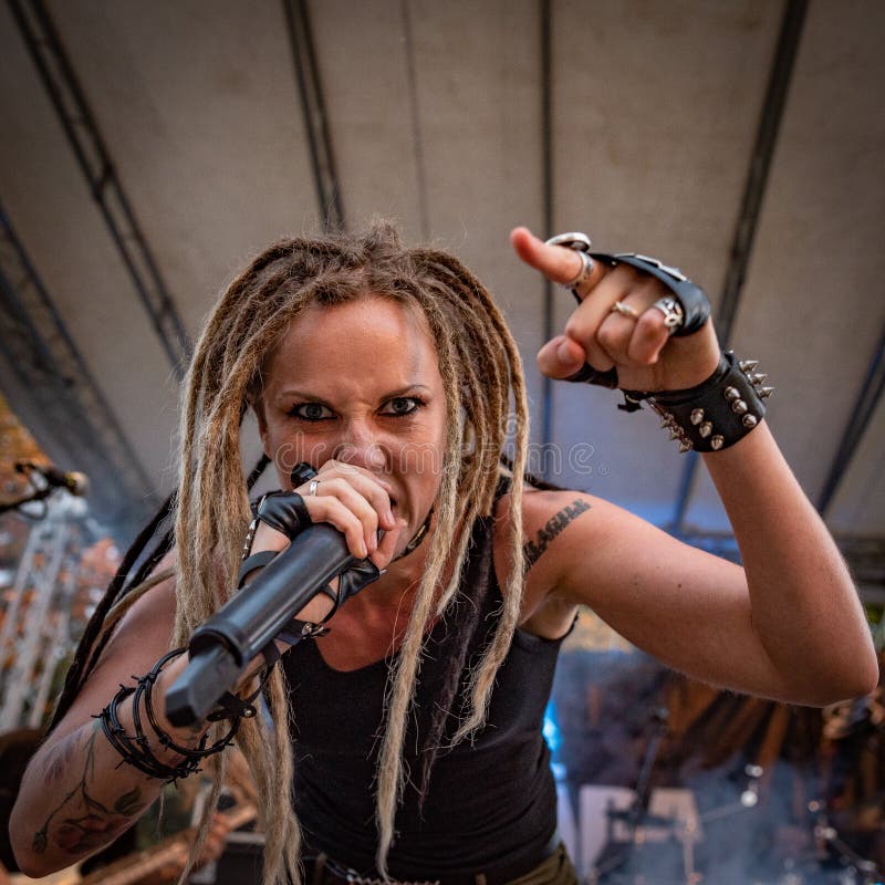 Ra do de MÄ no Fest BG do metal de Pollo 26-08-2018 imagem de stock Ra do de MÄ no Fest BG do metal de Pollo 26-08-2018 imagem de stock