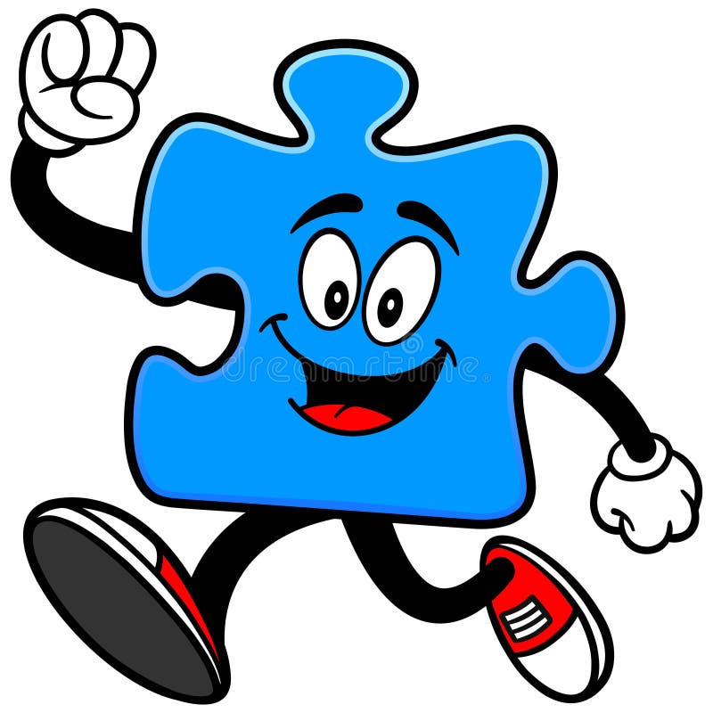 Puzzel Run vector illustratie