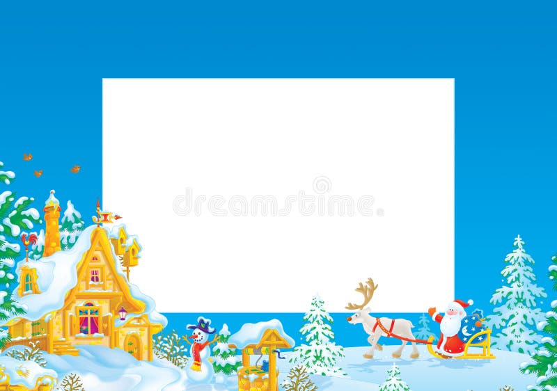 rabatowi boże narodzenia Claus ramowy Santa ilustracji rabatowi boże narodzenia Claus ramowy Santa ilustracji