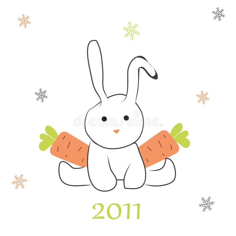 Rabbit with carrots