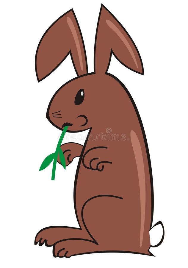 Rabbit Eating Grass Stock Illustrations 315 Rabbit Eating Grass Stock