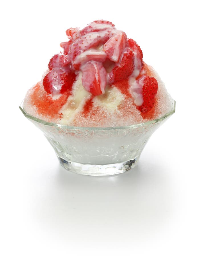 Kakigori Japanese Shaved Ice Dessert Stock Image Image Of White Kakigori 137670569