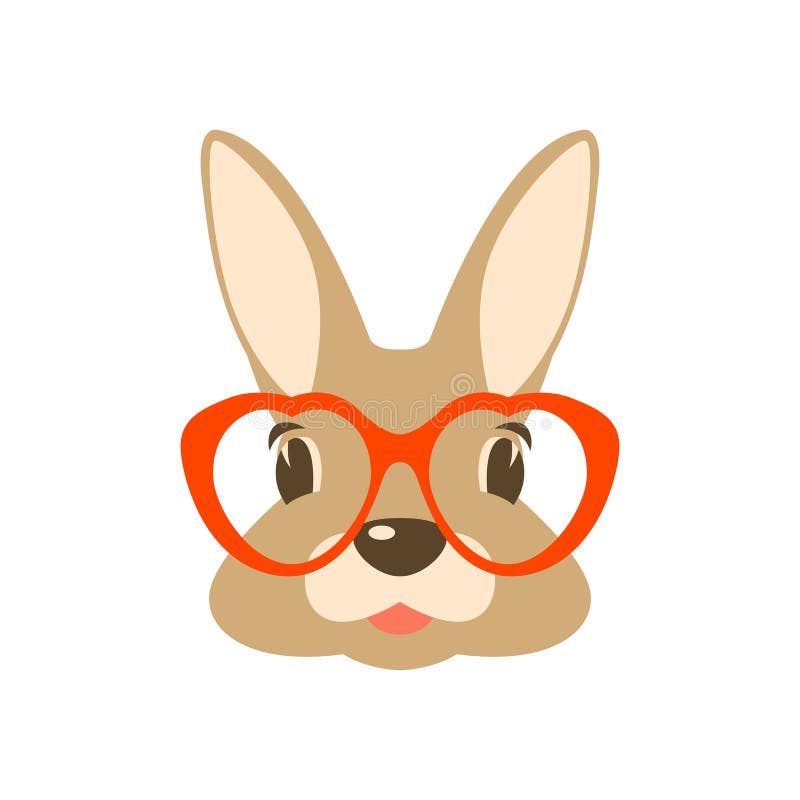 Download Bunny With Glasses And A Beautiful Bow. Vector ...