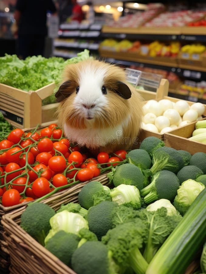 A Rabbit in a Grocery Store Stock Illustration Illustration of leaf