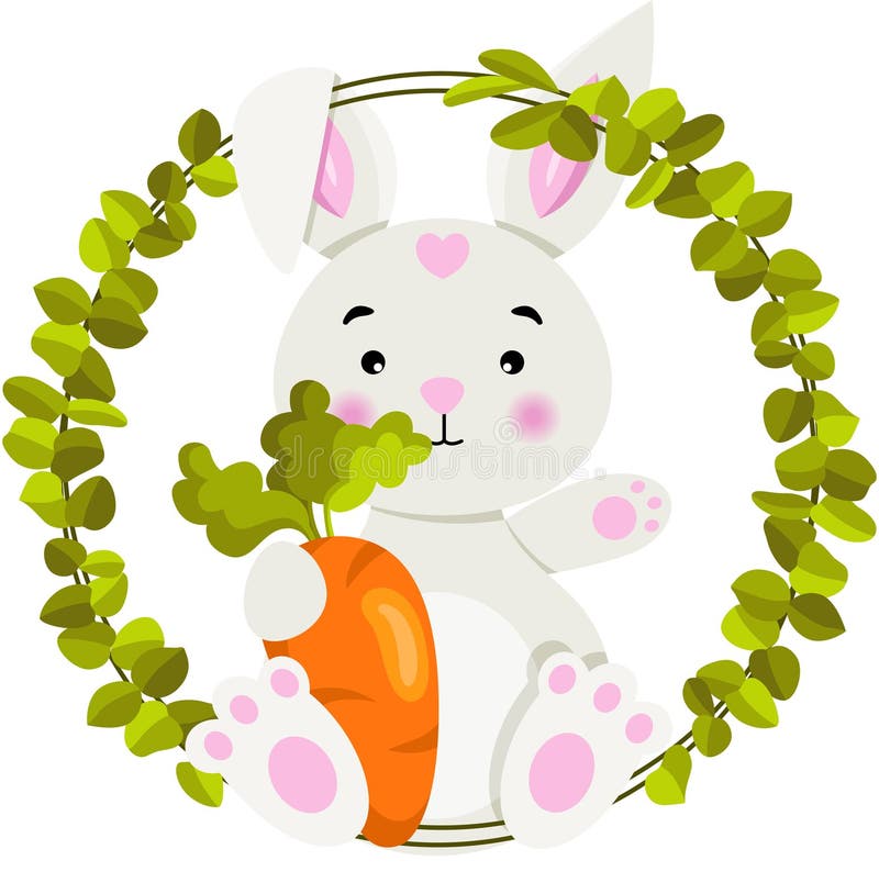 Rabbit Holding Frame Stock Illustrations 719 Rabbit Holding Frame