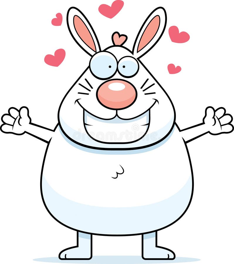 Rabbit Hug stock vector. Illustration of love, excited 14173261