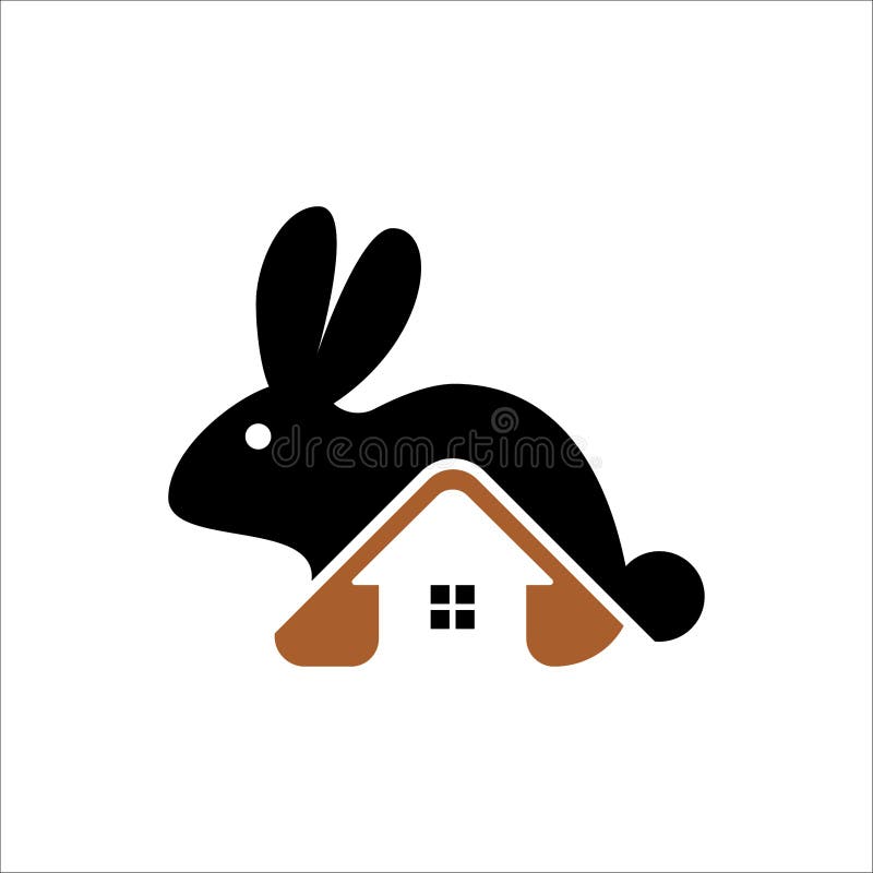 Rabbit Icon Logo Design, Creative Rabbit Logo Design, Stock Vector