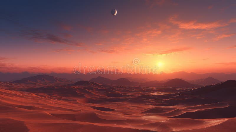 Rabbit lunar sunrise first stock illustration