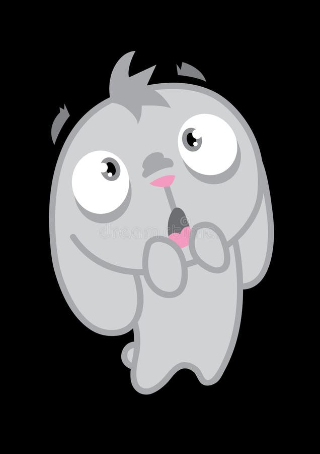 Rabbit OMG! royalty free illustration