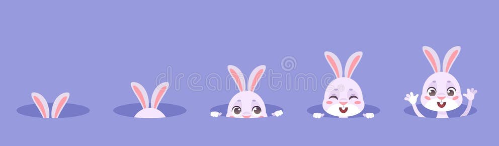 Cute Cartoon Rabbit Burrow Stock Illustrations – 212 Cute Cartoon