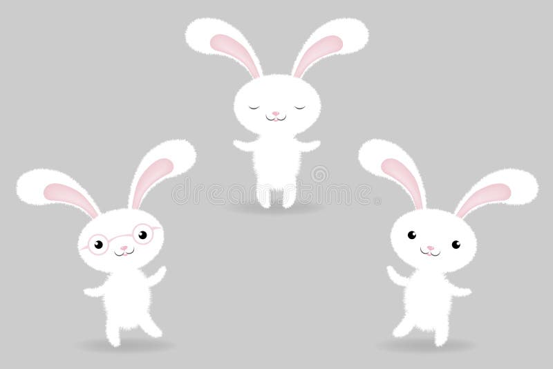 Rabbits. Vector