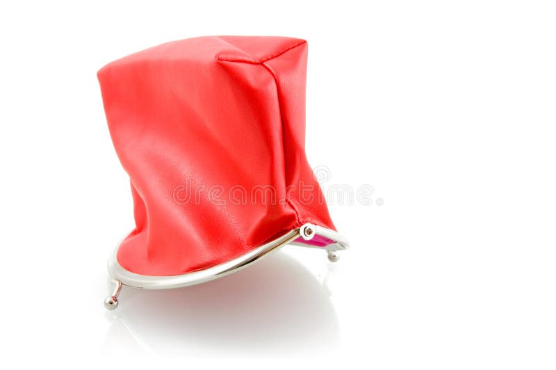 Raccoglitore vuoto rosso immagini stock libere da diritti Raccoglitore vuoto rosso immagini stock libere da diritti