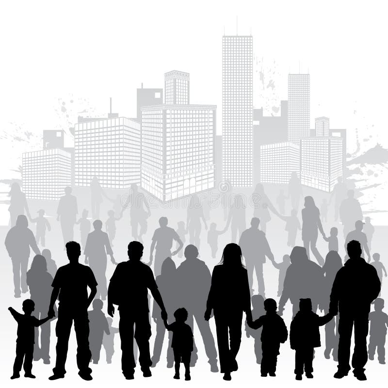 Raccolga le siluette della famiglia royalty illustrazione gratis Raccolga le siluette della famiglia royalty illustrazione gratis