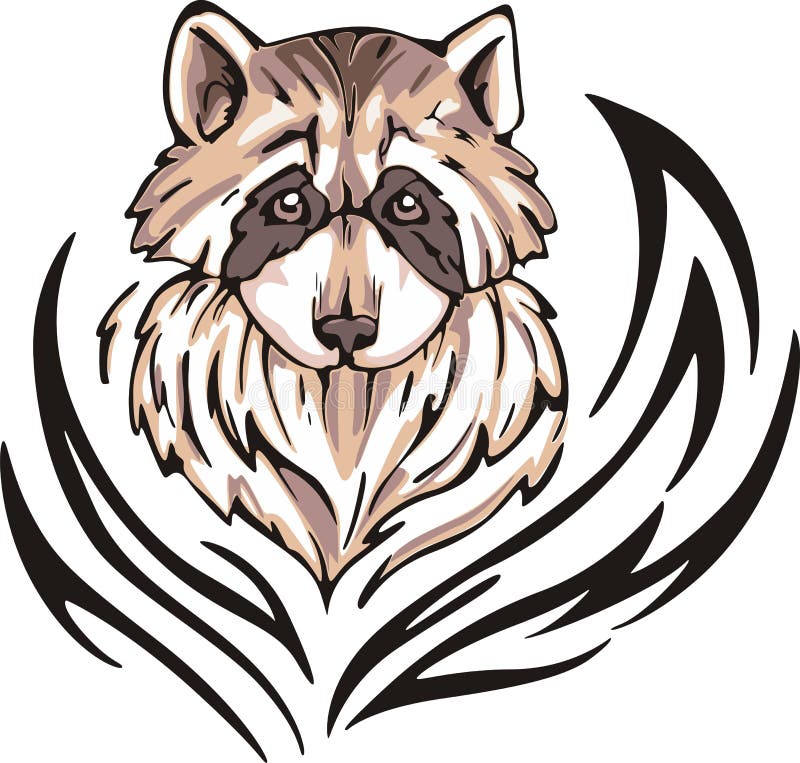 nathanprice a raccoon tattoo design