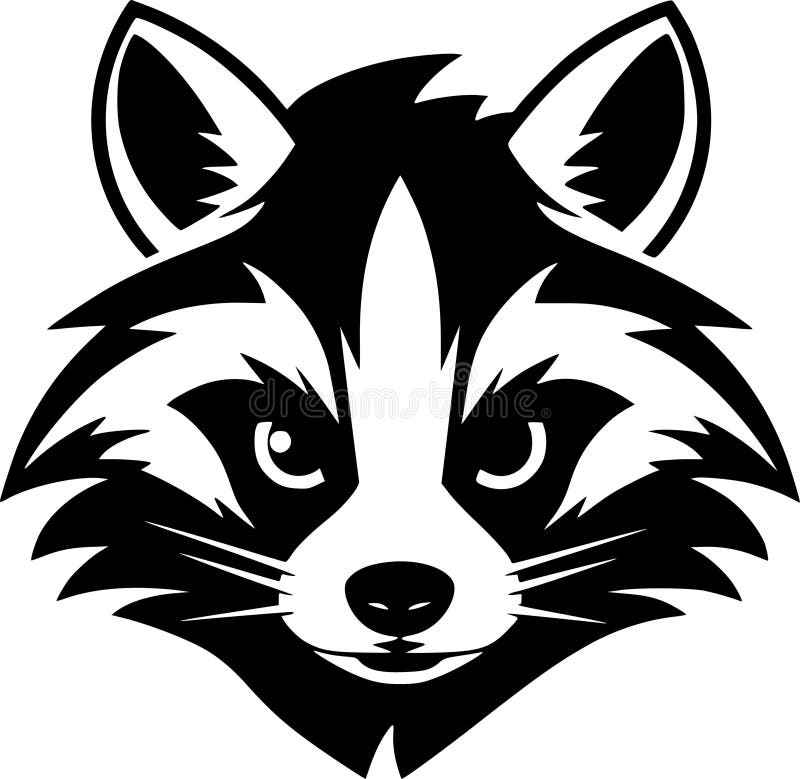Raccoon векторный логотип высокого качества идеально подходит для графики футболки иллюстрация вектора