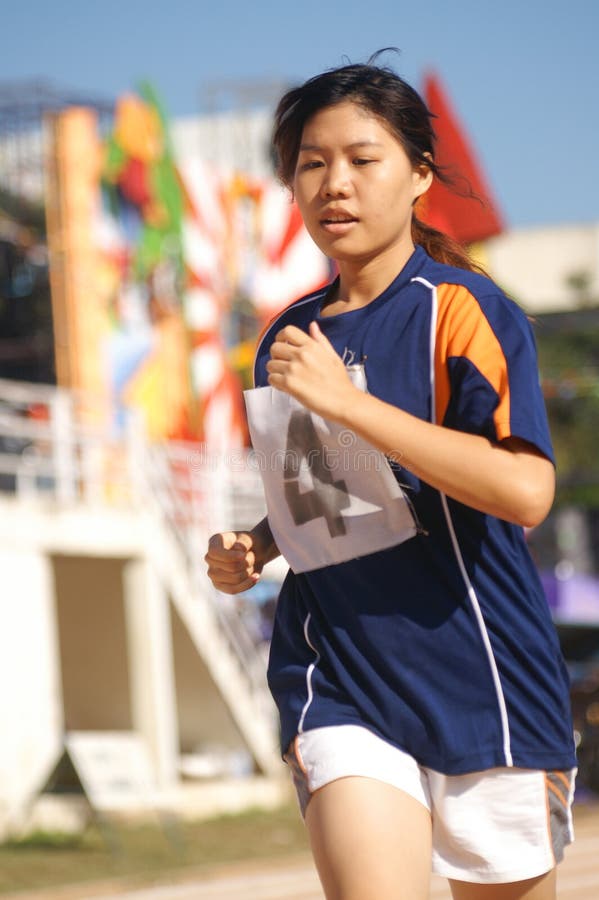 The race stock image