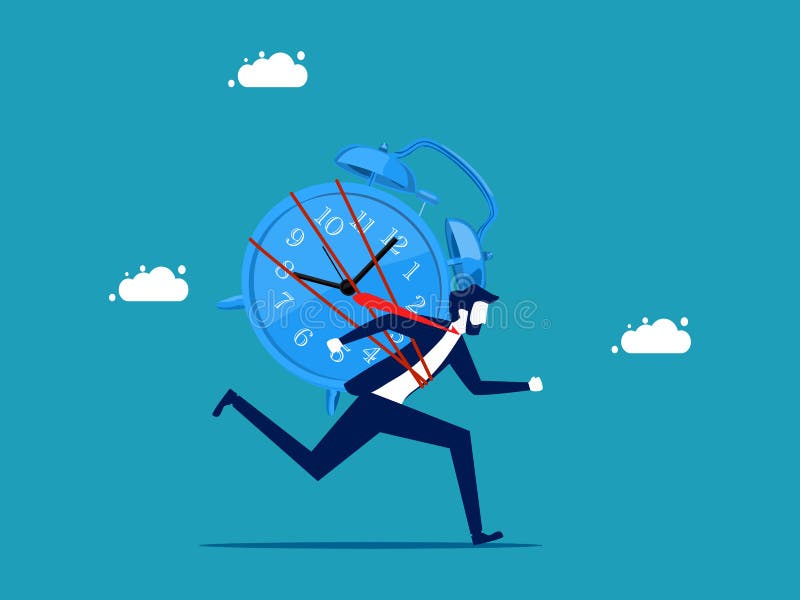 Race against time, hurry up to finish work within aggressive deadline, time  counting down, speed and efficiency to complete work concept, frustrated  businessman running against timer counting down. 4257358 Vector Art at