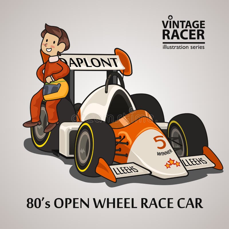 Male Race Car Driver stock vector. Illustration of teenager - 2157166