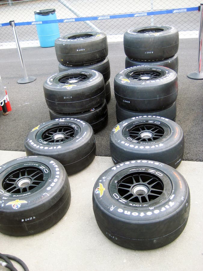 Old tires on race track stock photo. Image of race, white - 2520860