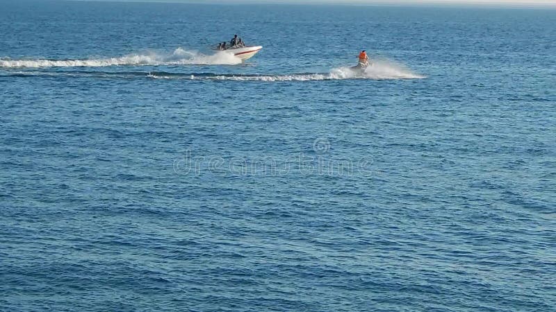 Race on the water. Caspian Sea