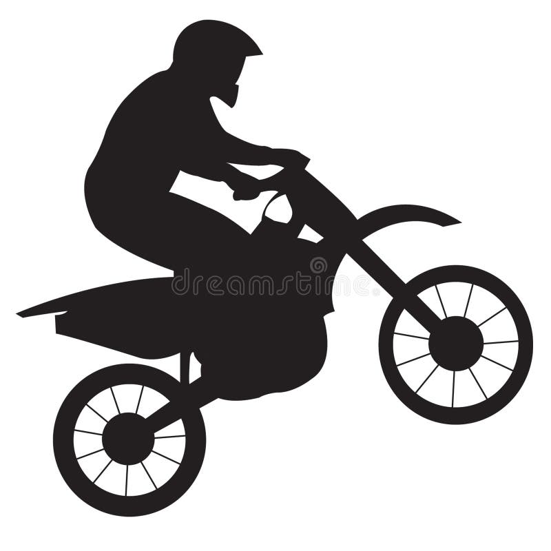 Racer on motorcycle vector illustration