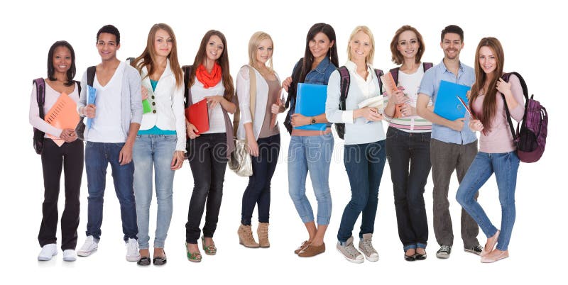 Racial multi du groupe d'étudiants image stock Racial multi du groupe d'étudiants image stock