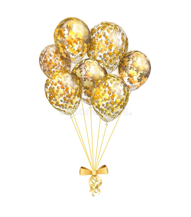 Racimo De Globos Con Estrellas Doradas En El Fondo Blanco Stock de ilustración - Ilustración de elemento, vacaciones: 185777089 Racimo De Globos Con Estrellas Doradas En El Fondo Blanco Stock de ilustración - Ilustración de elemento, vacaciones: 185777089