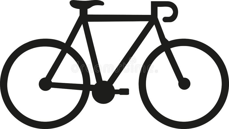 Racing bike icon stock illustration