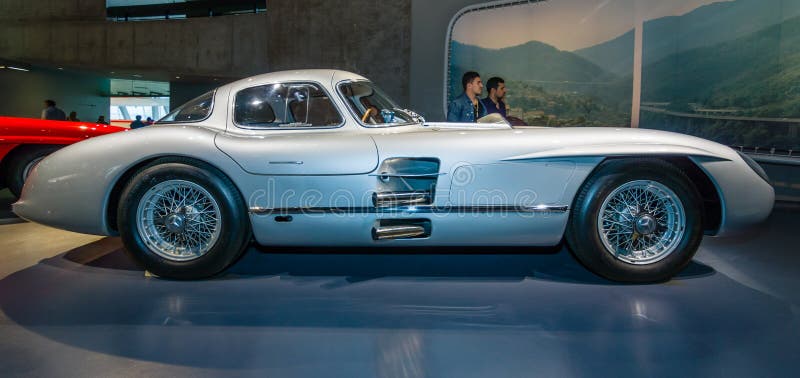 Racing Car Mercedes Benz 300 Slr Uhlenhaut Coupe 1955 Editorial Photo Image Of Antique Transportation