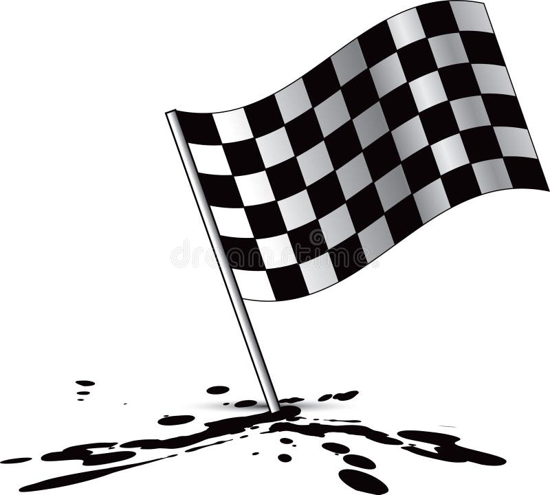 Racing Checkered Flag On Oil Splatter Stock Vector - Illustration of ... Repeating Checkered Flag Background