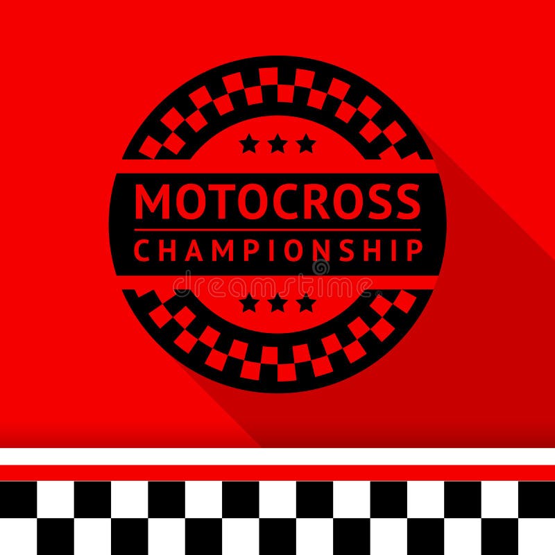 Racing stamp-12 stock illustration