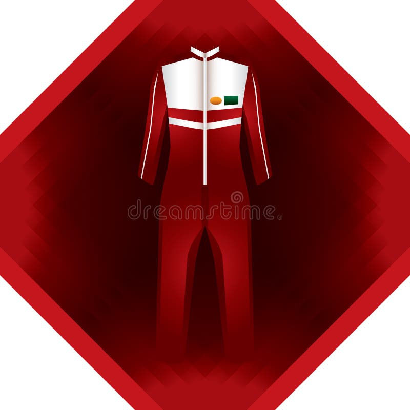 Racing Suit. Vector Illustration Decorative Design Stock Vector