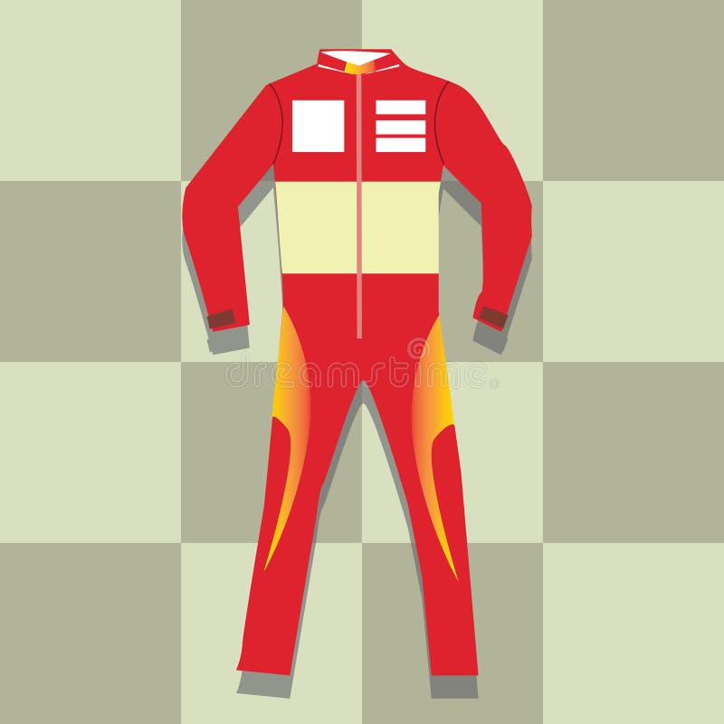 Racing Suit. Vector Illustration Decorative Design Stock Vector