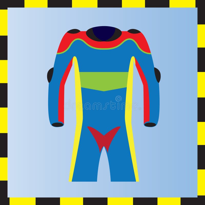 Racing Suit. Vector Illustration Decorative Design Stock Vector