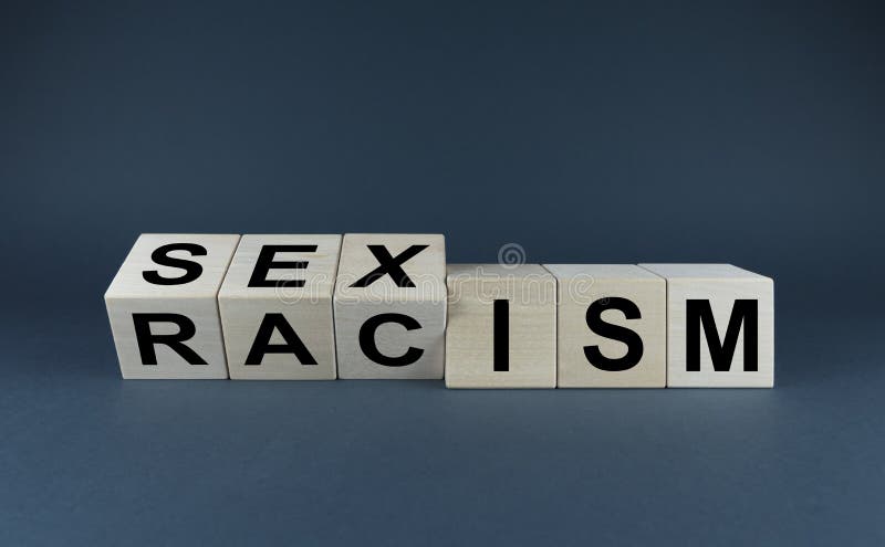 Racism and sexism. Concept of discrimination and social problems stock photo