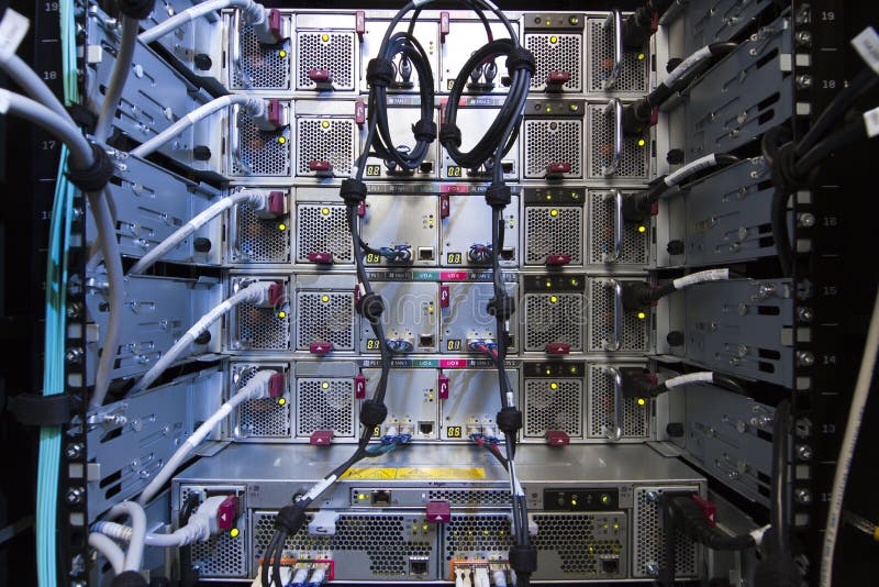 Network rack installed at a Lodi winery or business